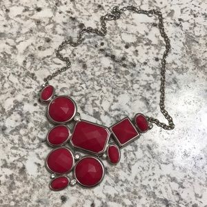 Crimson chunky necklace
